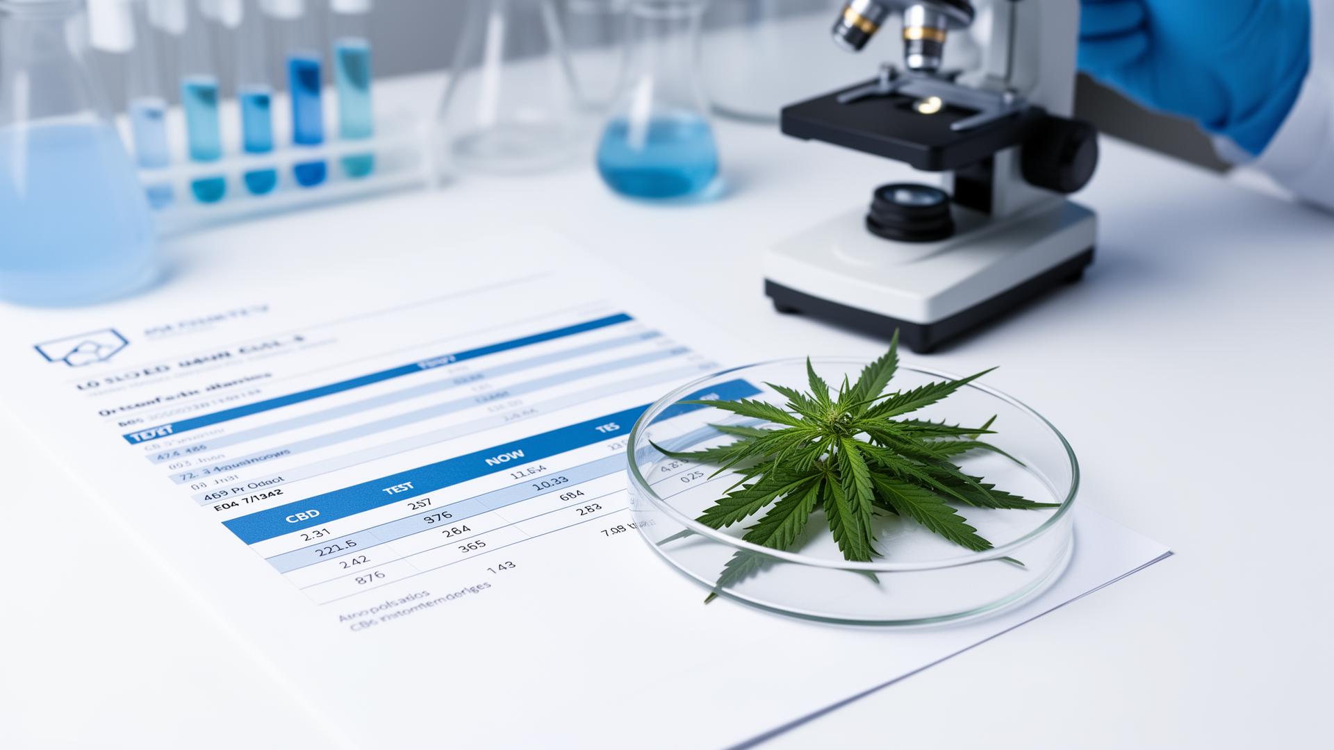 Comment lire une analyse de laboratoire CBD