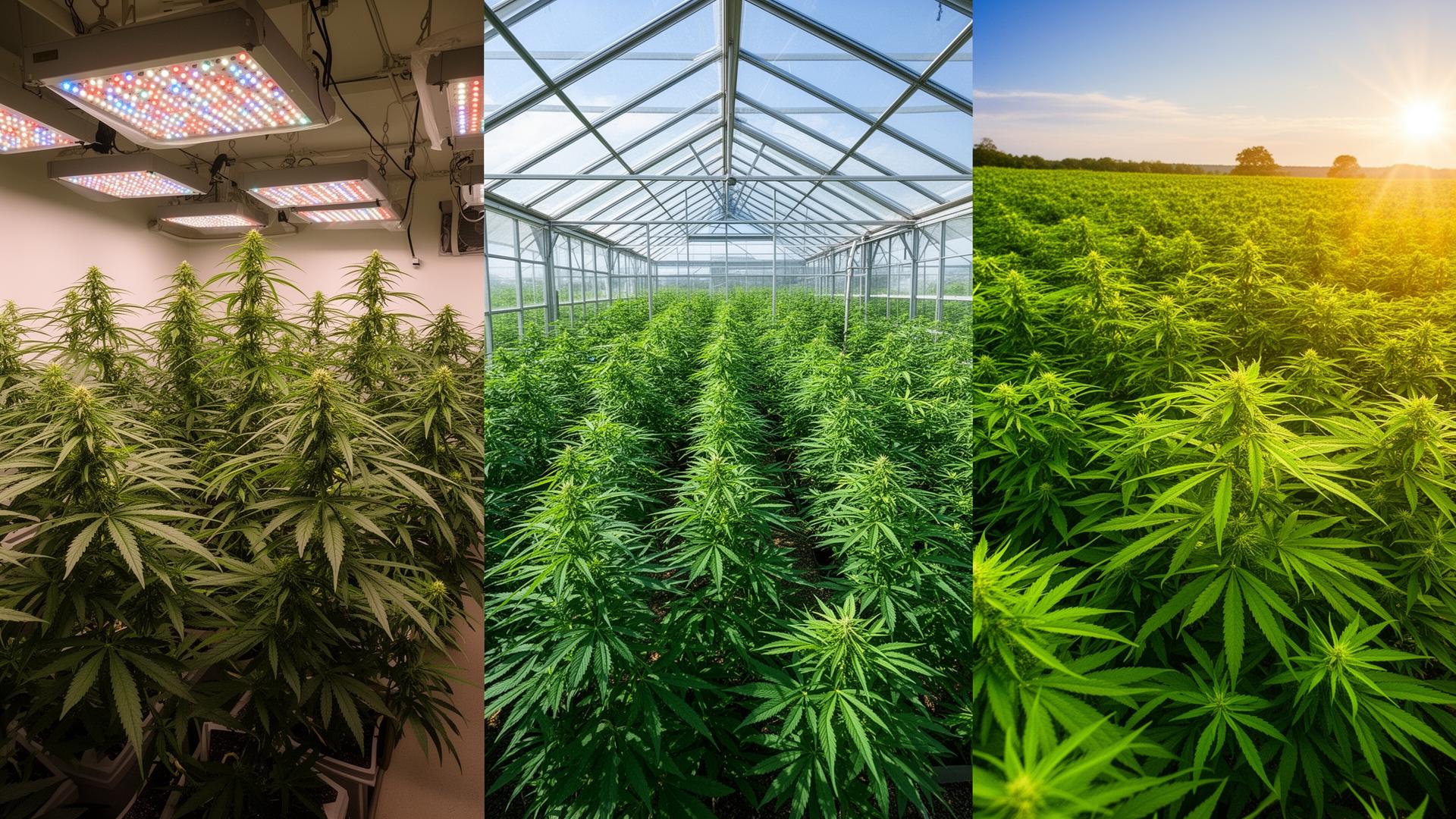 Différence indoor, greenhouse et outdoor : guide complet du CBD